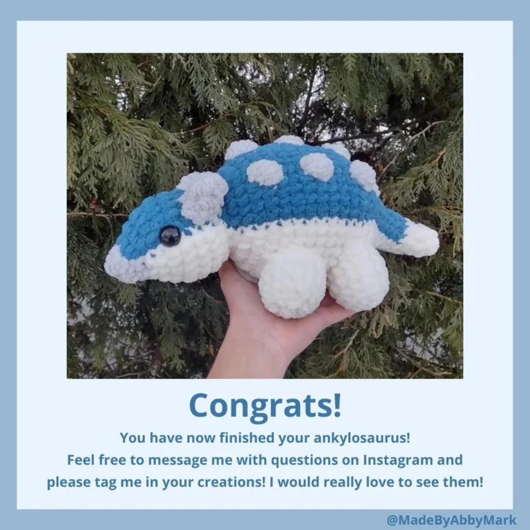 free Ankylosaurus pattern