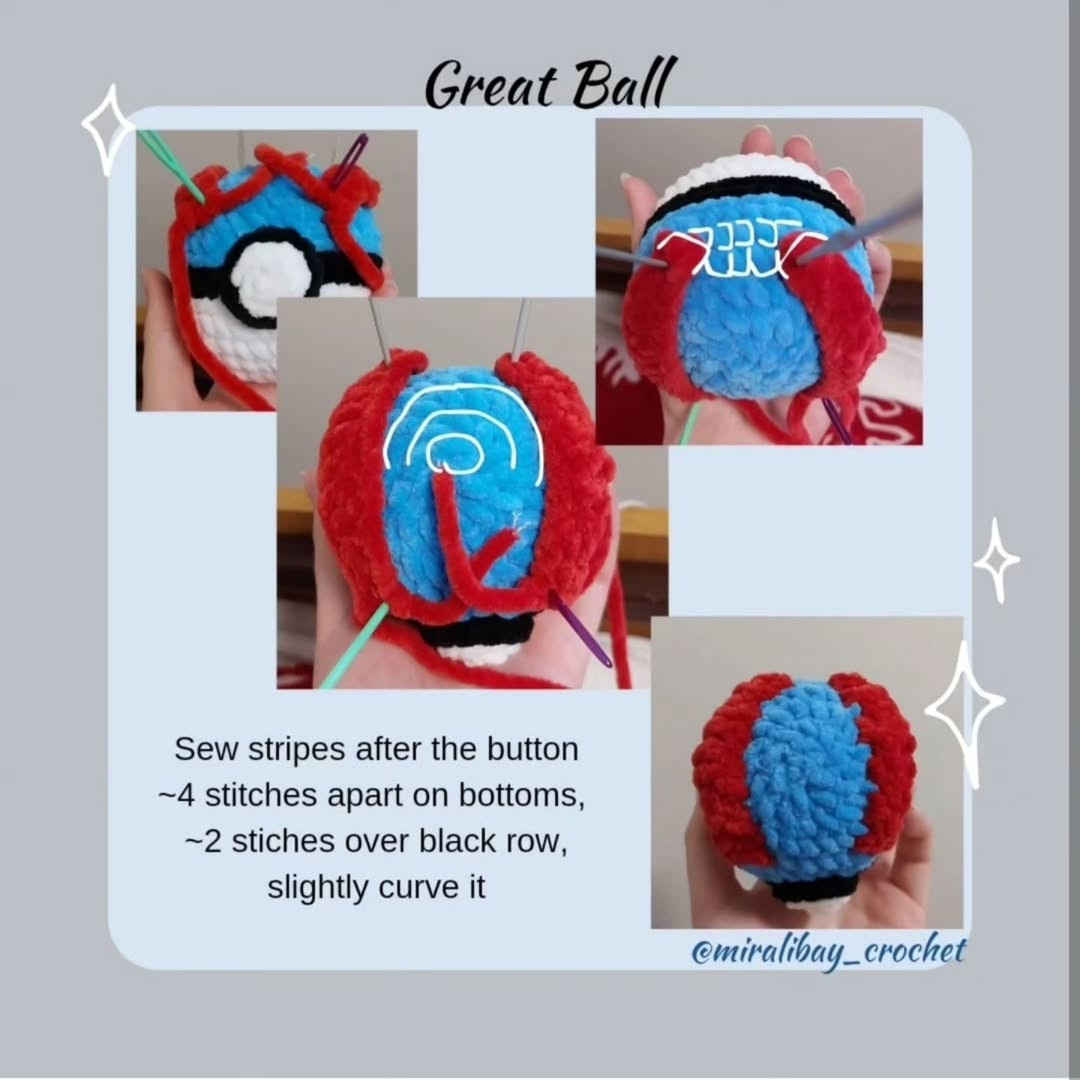 free crochet pattern great ball & ultra ball