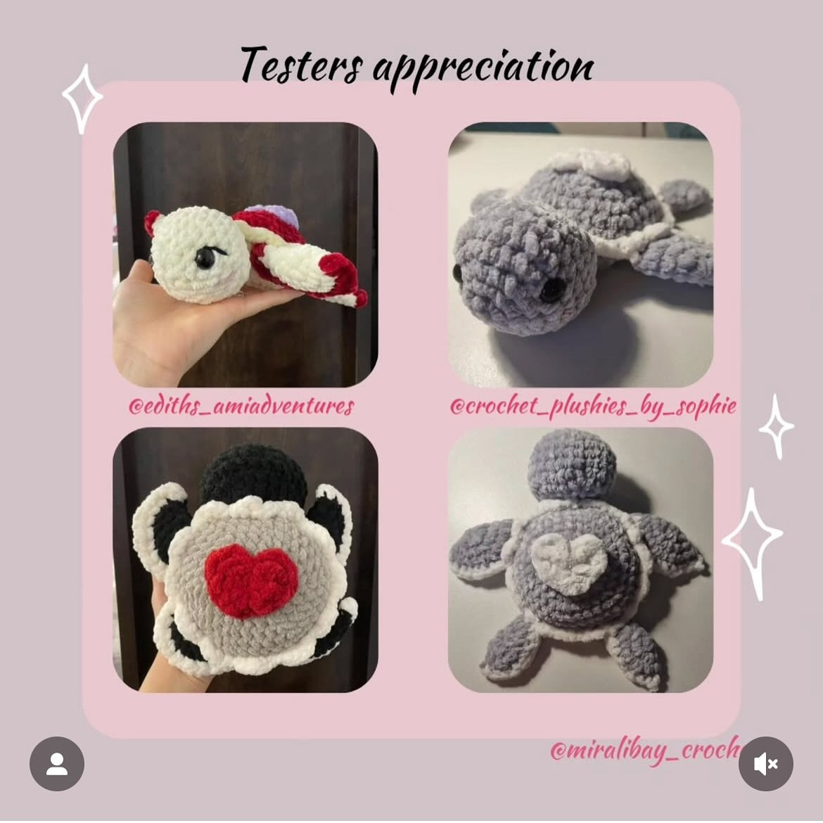 free crochet pattern valentine's turtle