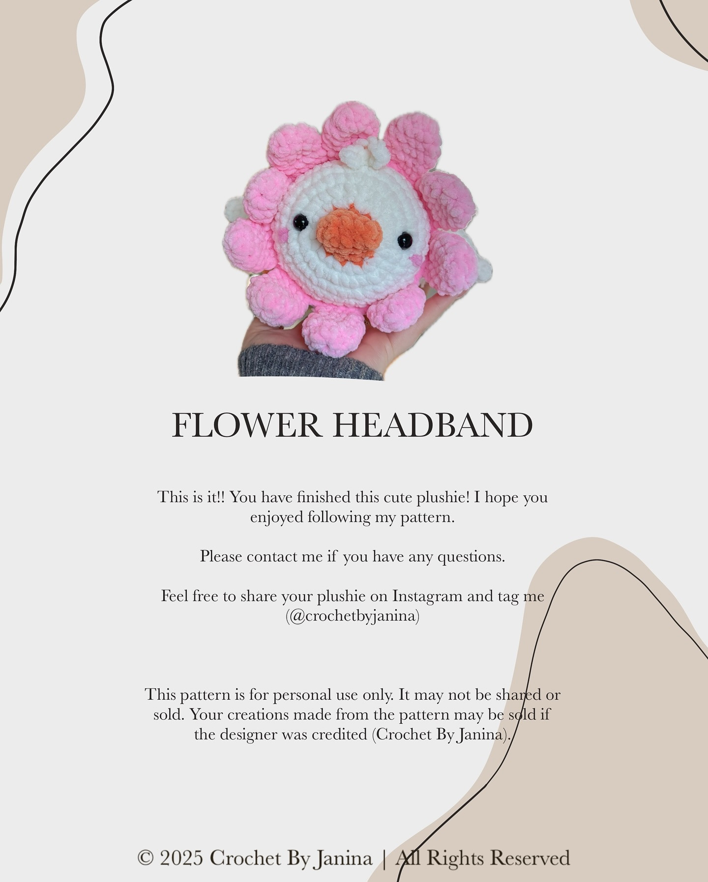 free mod flower headband no sew