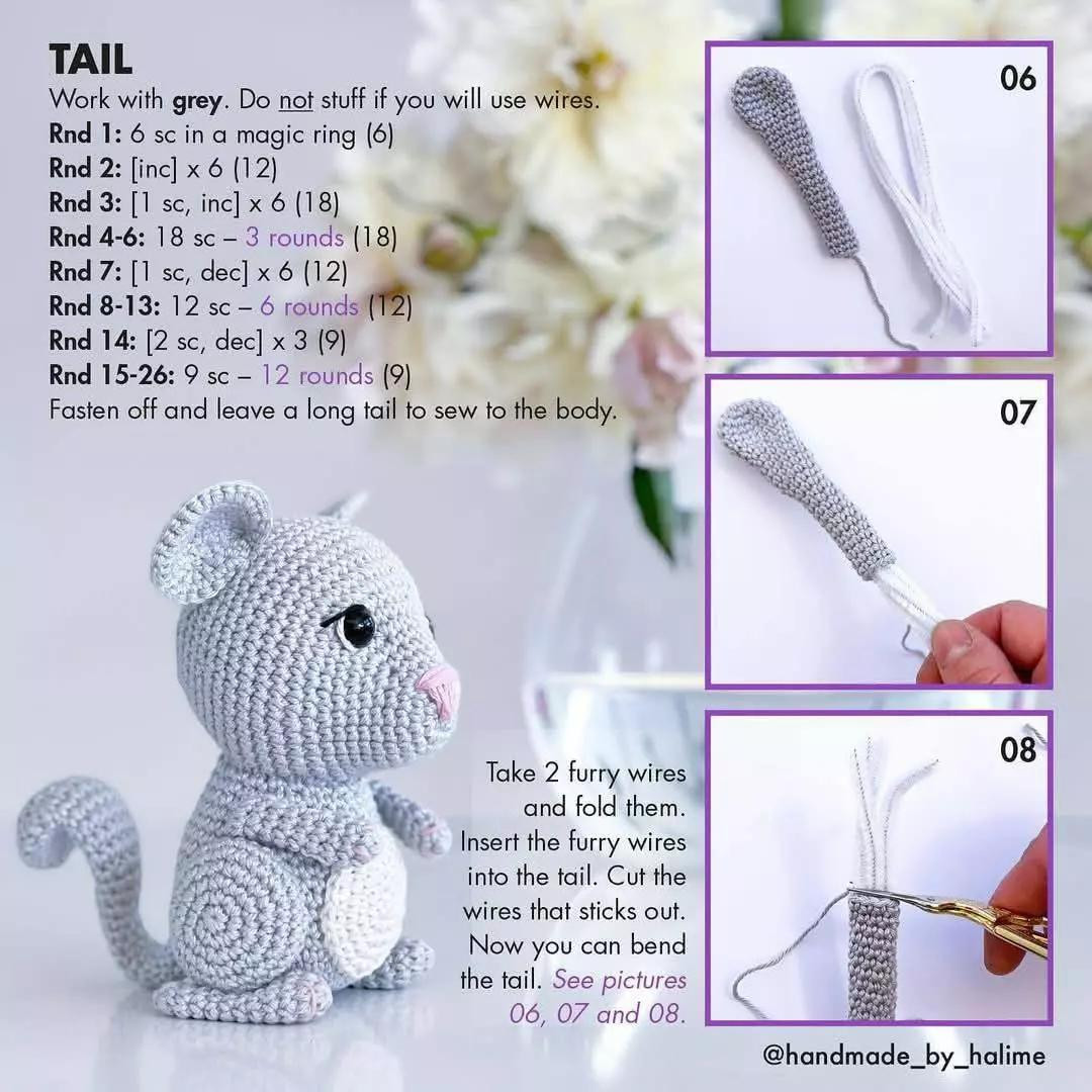 free pattern chilly & milli the chinchillas