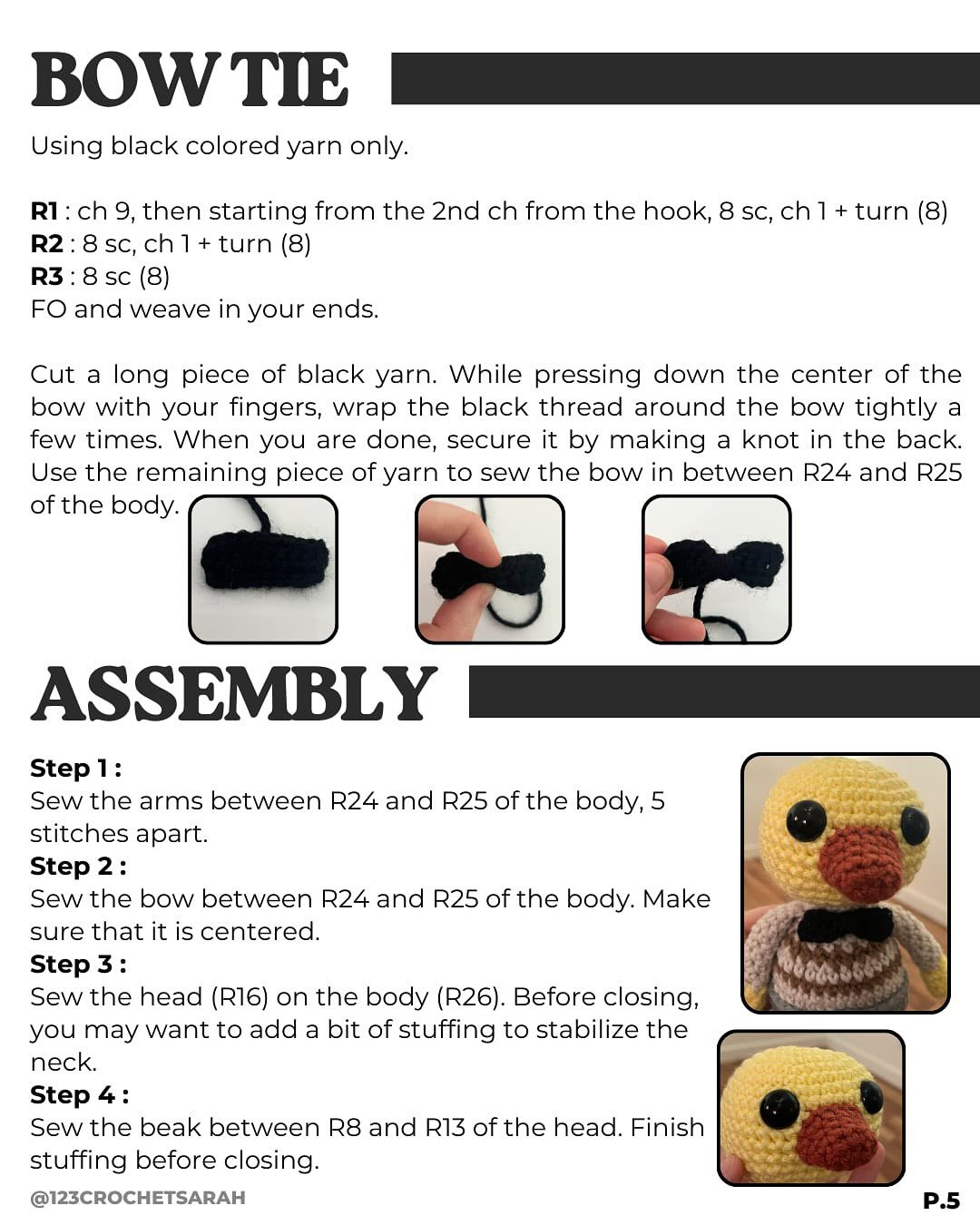 FREE PATTERN - DR. DUCKLING