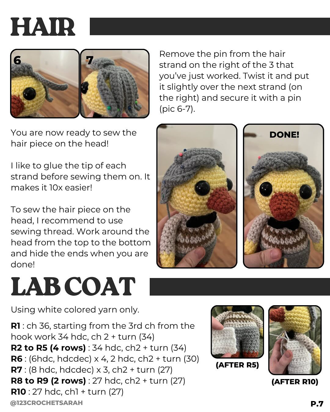 FREE PATTERN - DR. DUCKLING