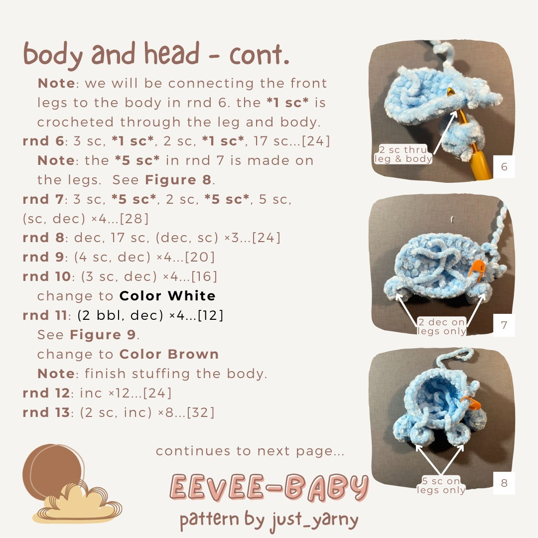 free pattern eevee-baby