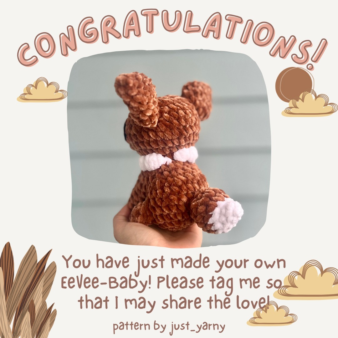 free pattern eevee-baby