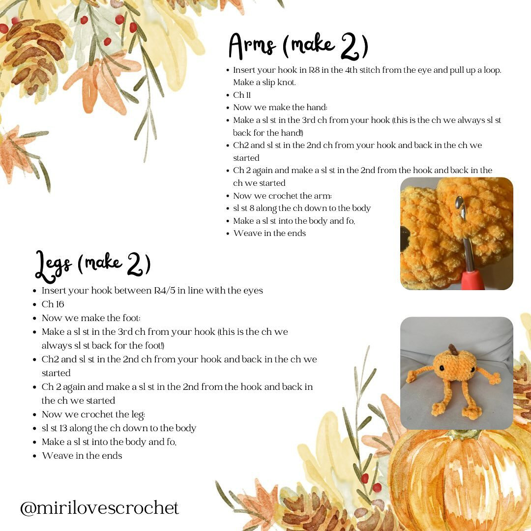 free pattern leggy pumpkin low sew