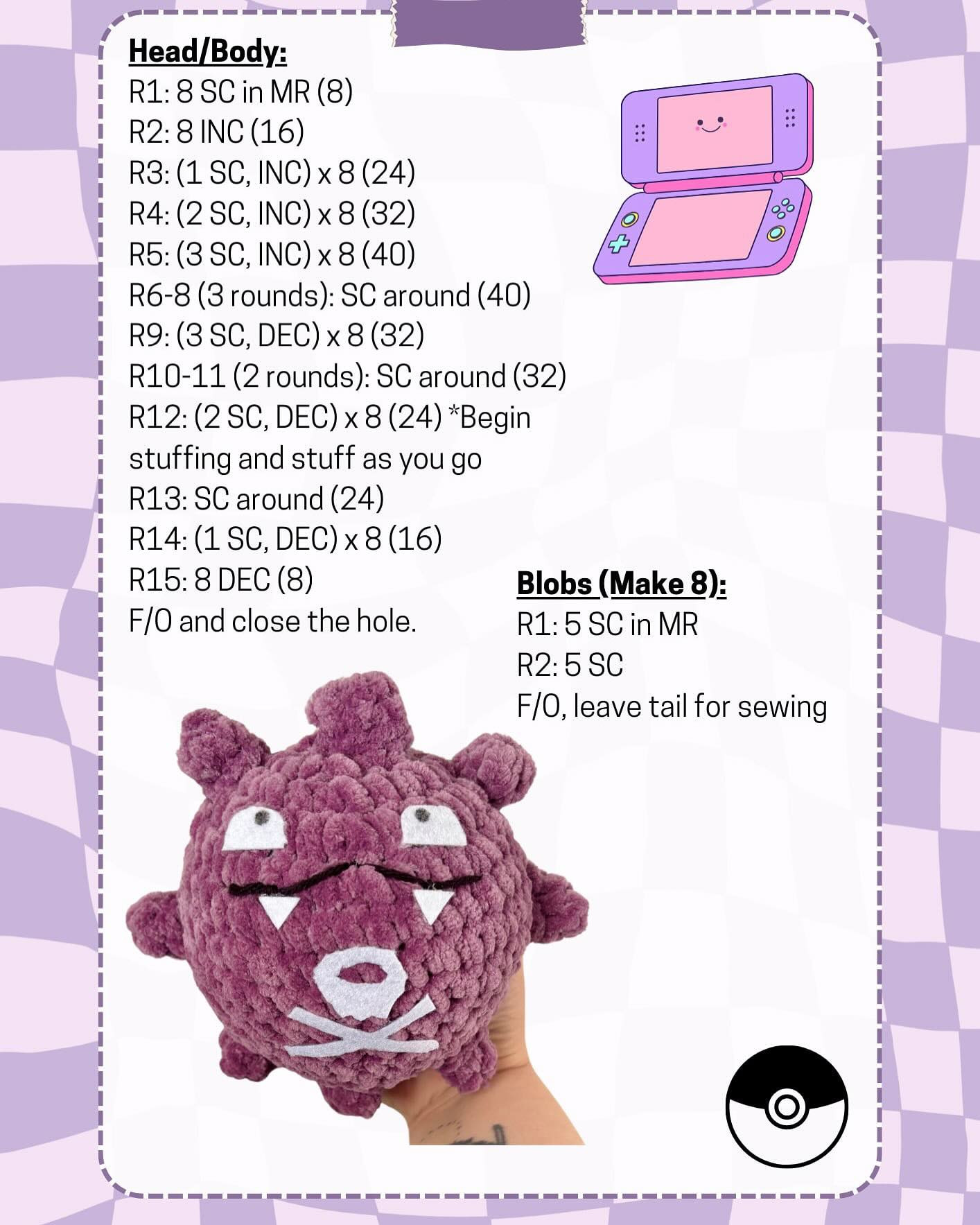 KOFFING free crochet pattern