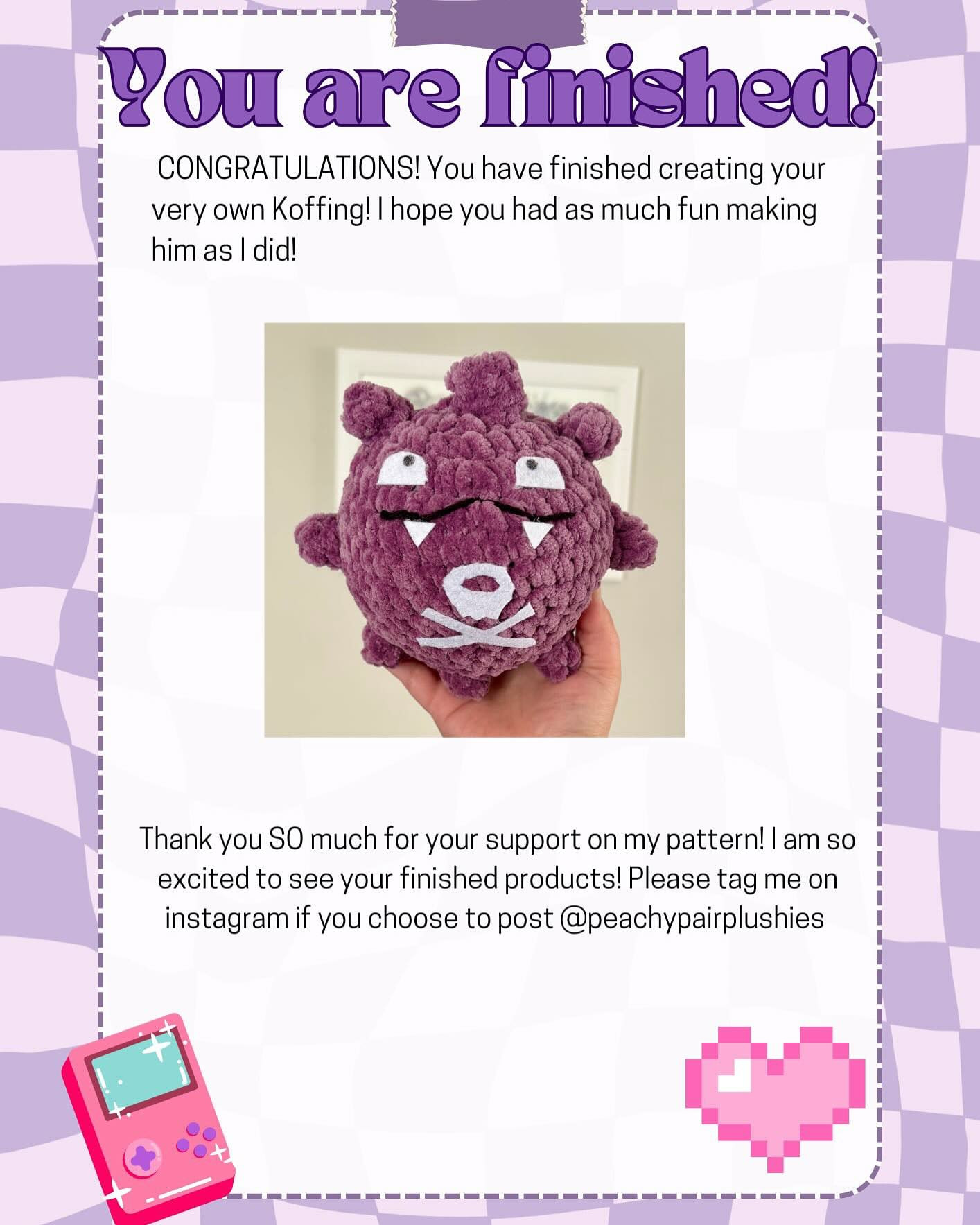 KOFFING free crochet pattern