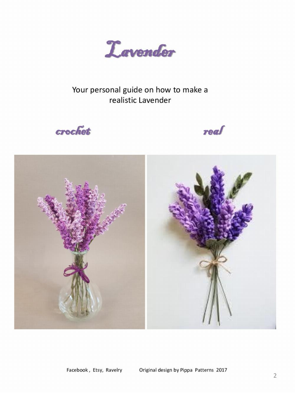 Lavender Pattern and Instructions