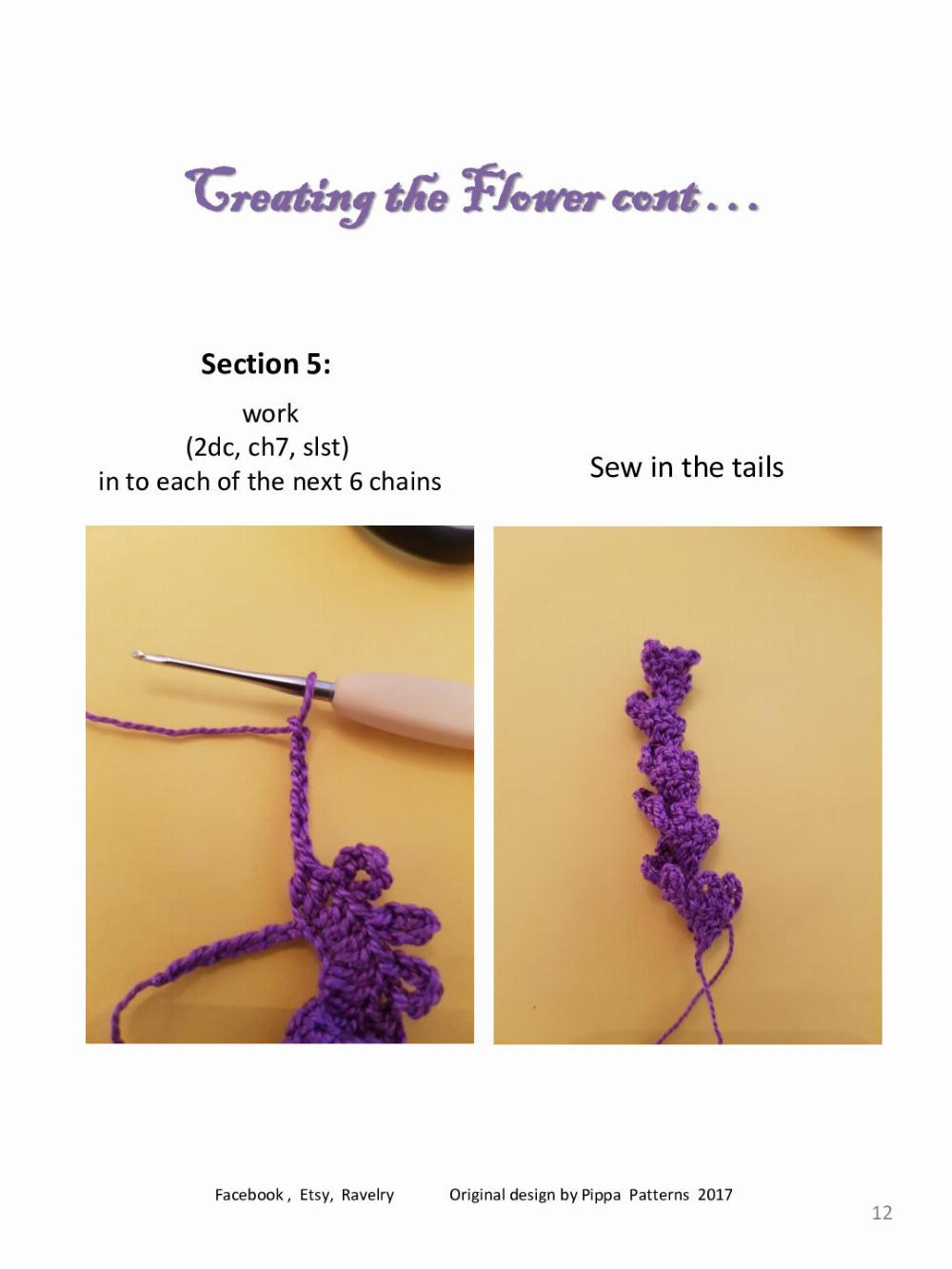 Lavender Pattern and Instructions