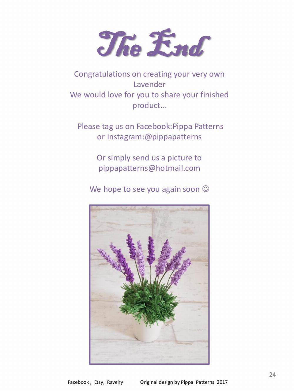 Lavender Pattern and Instructions