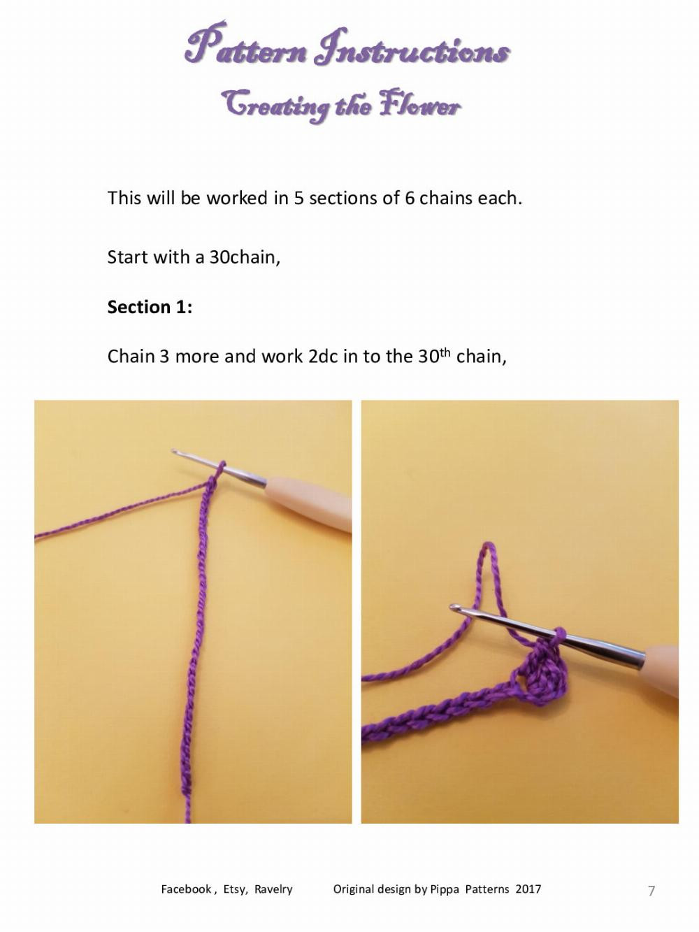 Lavender Pattern and Instructions