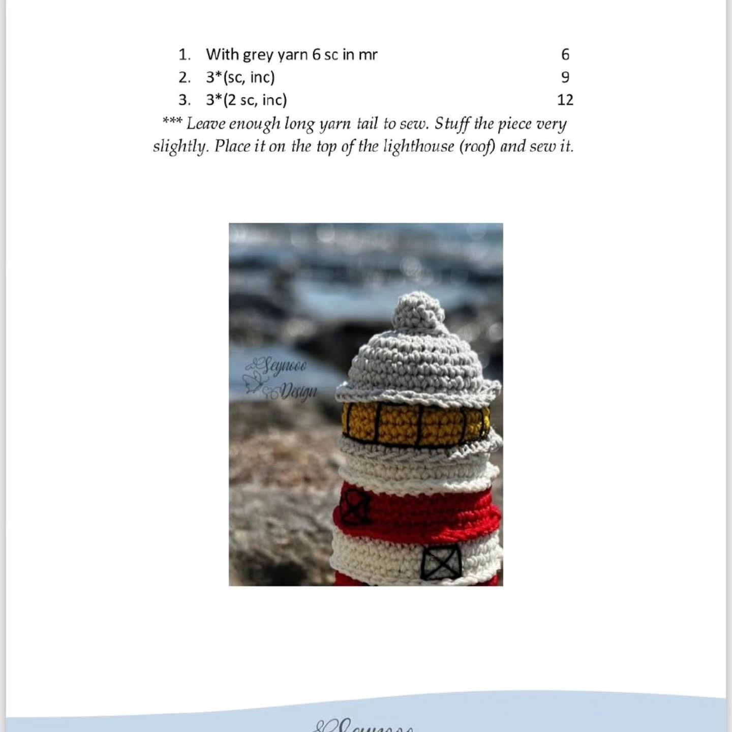 lighthouse free pattern