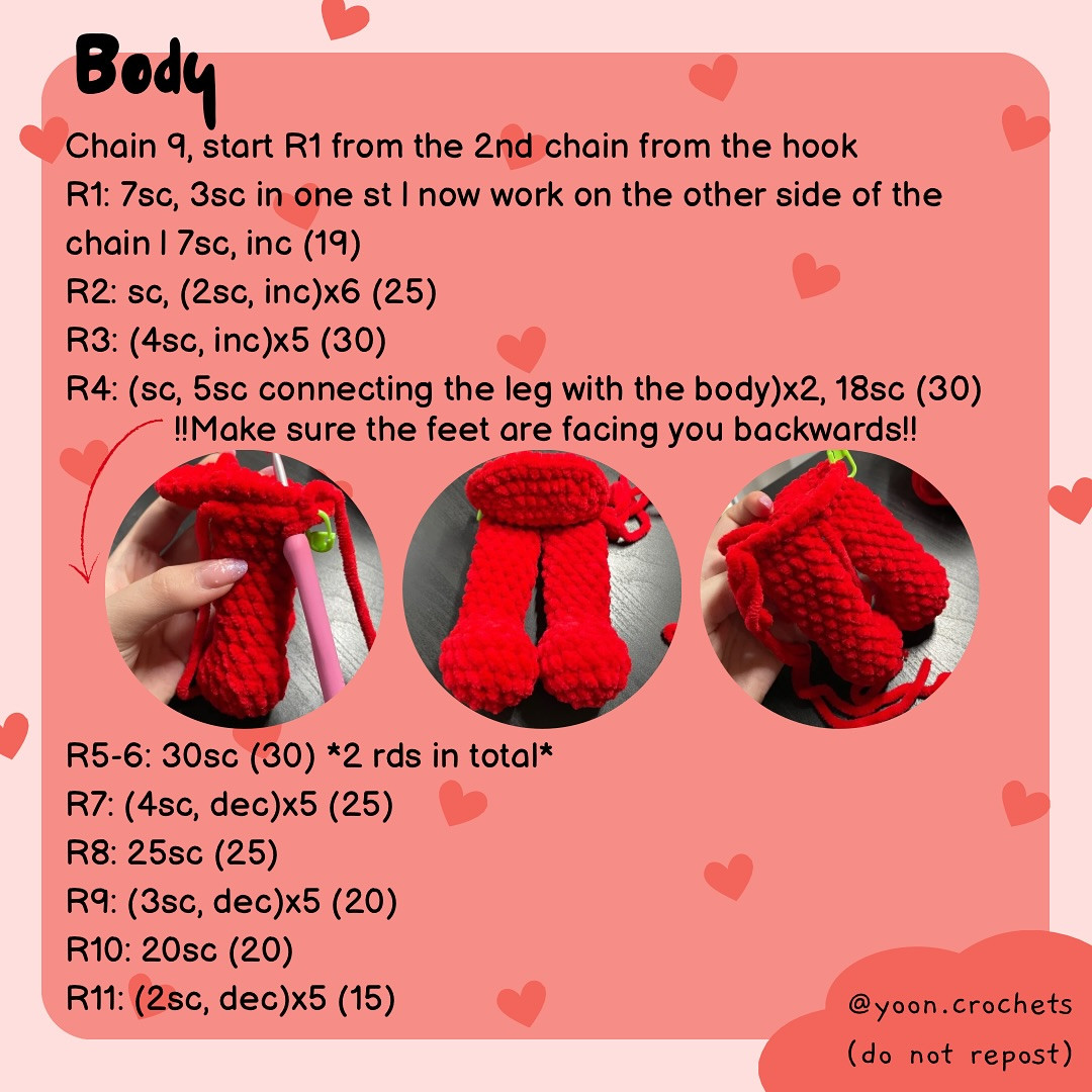 little heart guy crochet pattern low sew