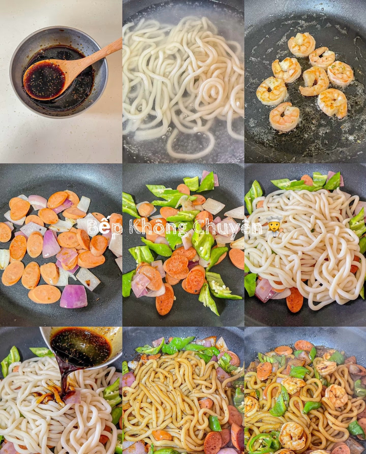 Mì udon xào ớt xanh 🫑 🍲 👩‍🍳