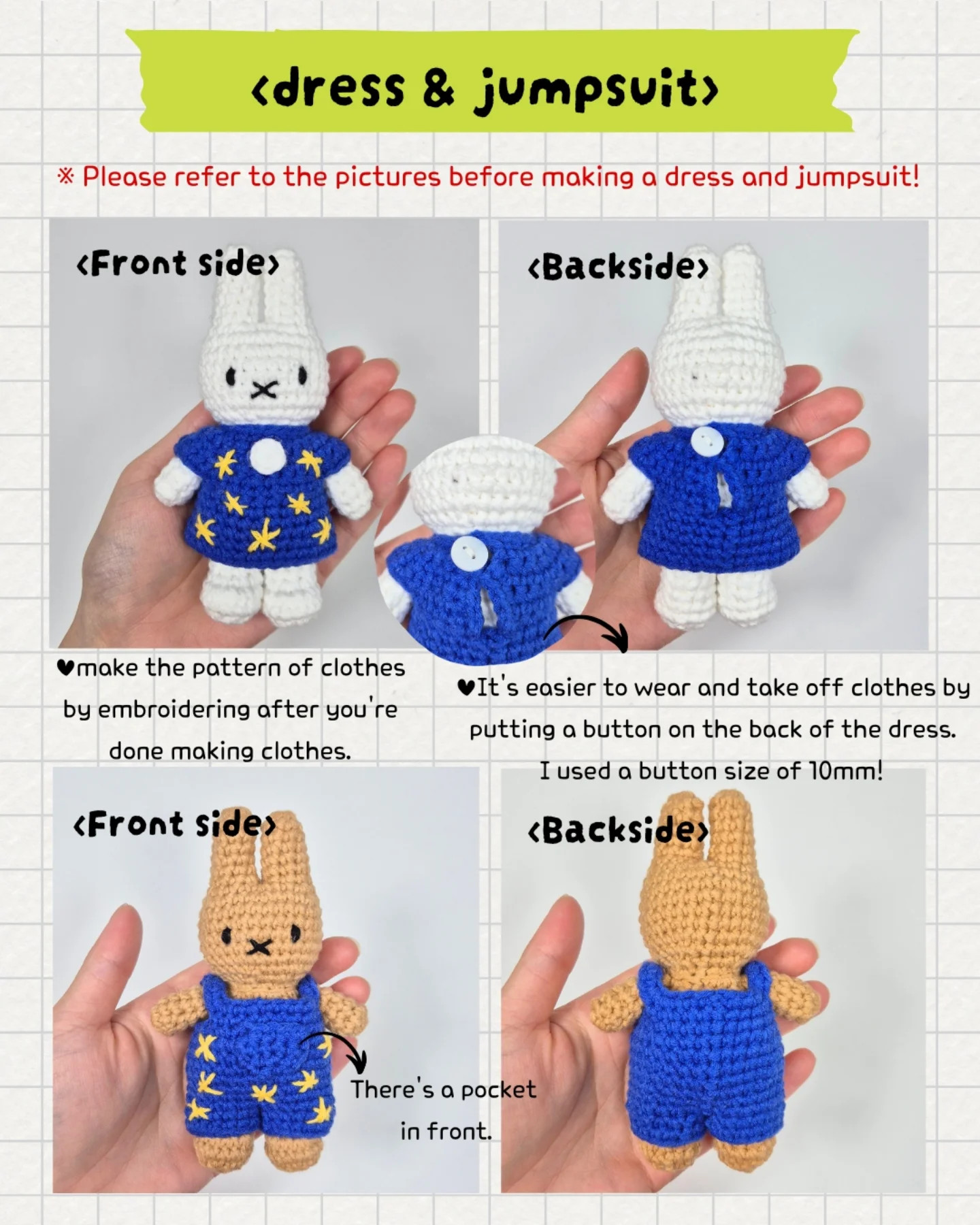 Miffy crochet free pattern