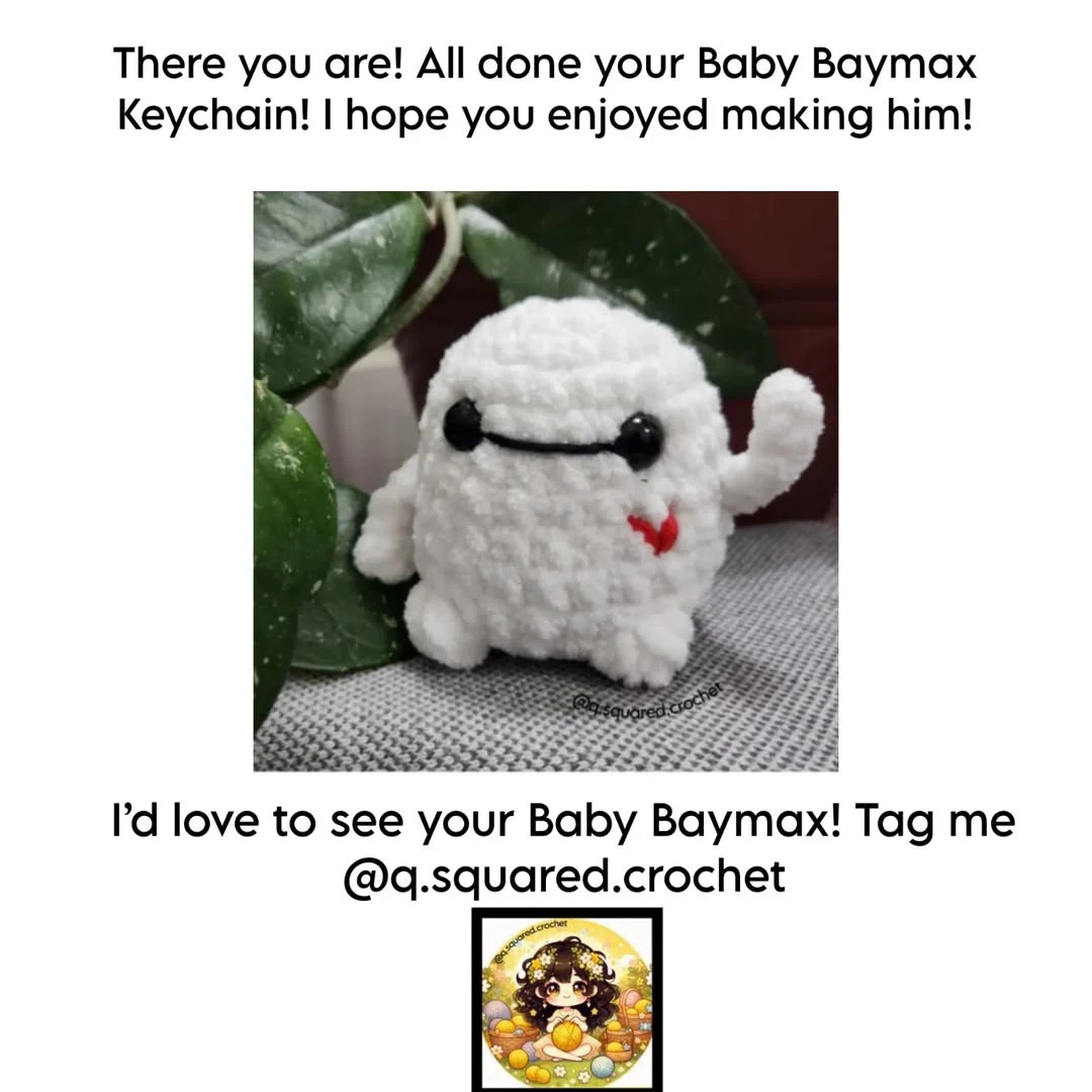 no sew baby baymax crochet pattern