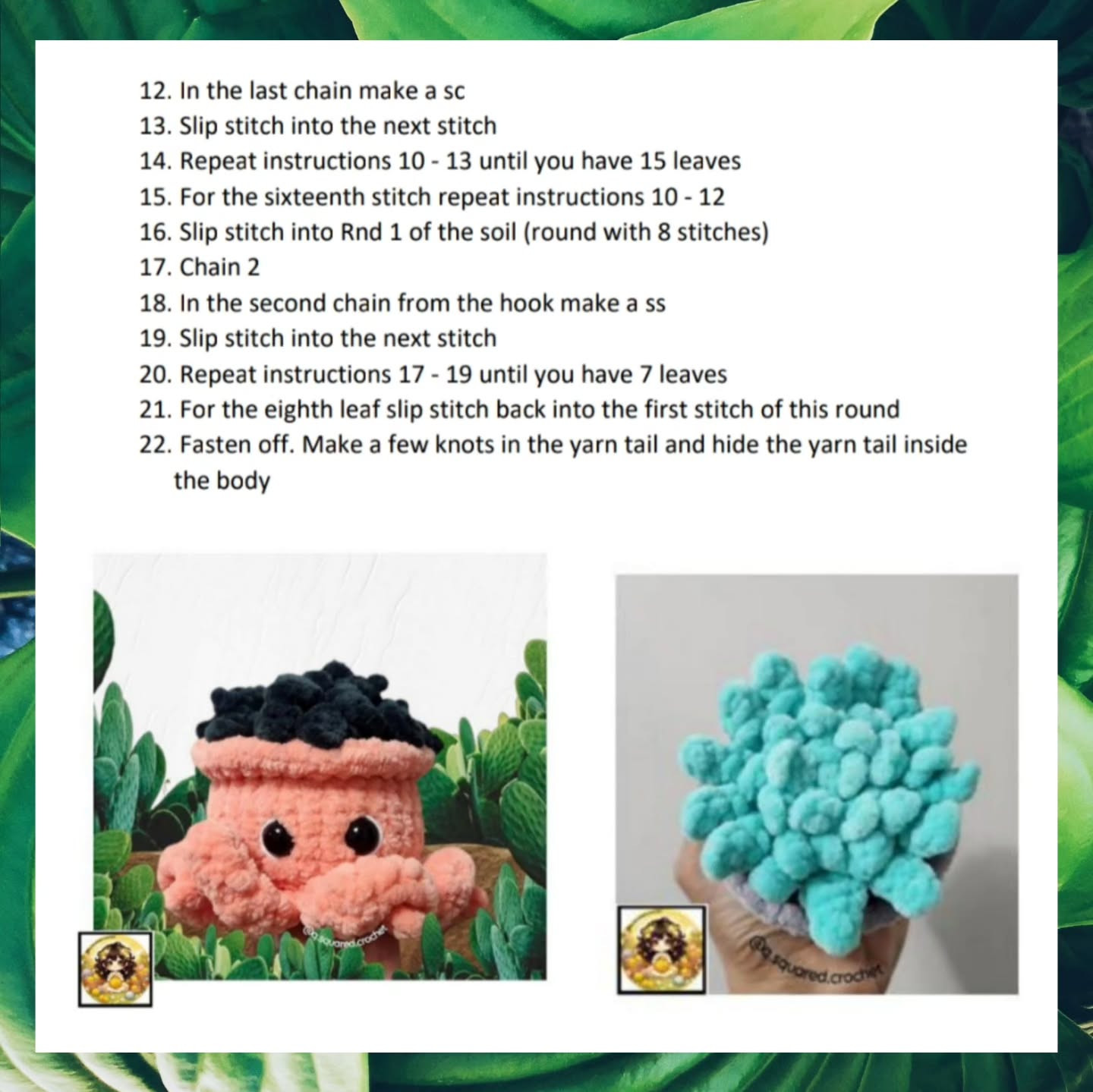 no sew odin the octopus planter pot crochet pattern