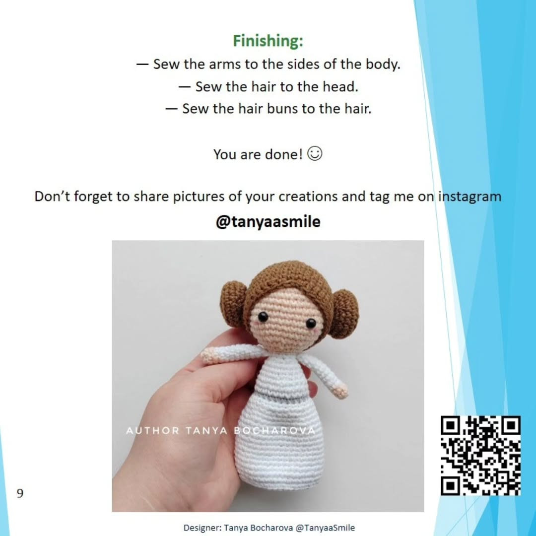 Princess Leia 🤍
FREE CROCHET PATTERN!