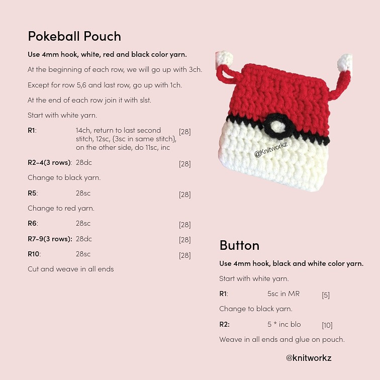 slowpoke & pokeball drawstring pouch