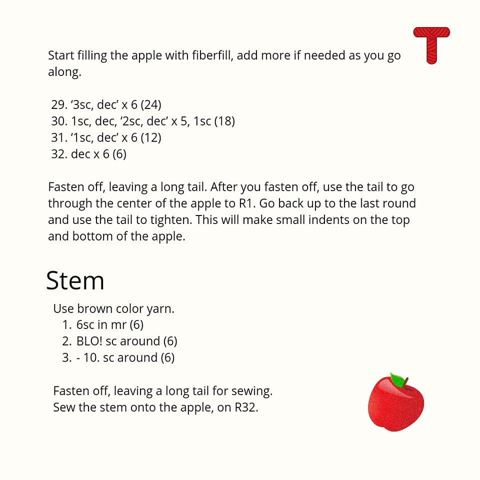 apple Free pattern