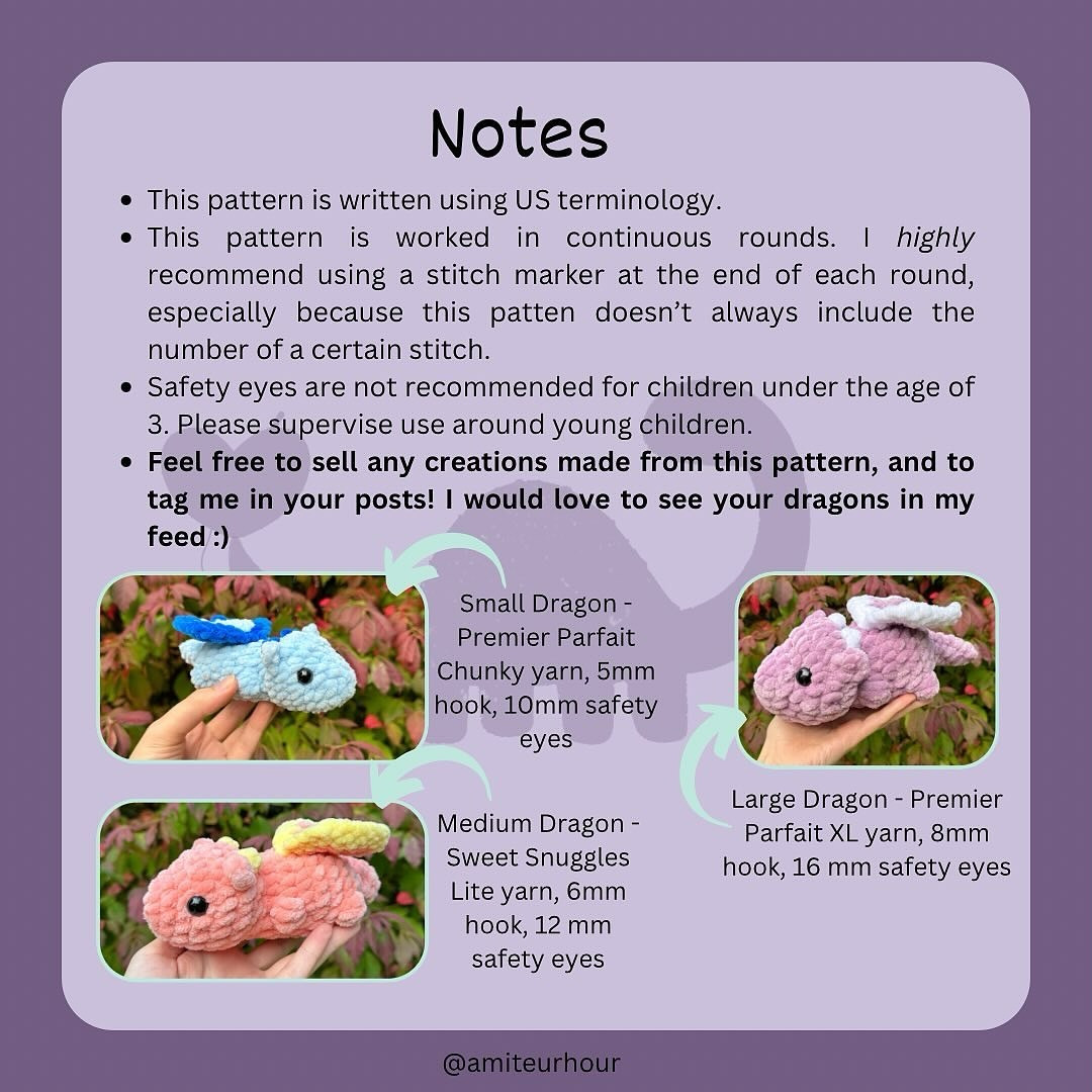 baby dragon free pattern amigurumi