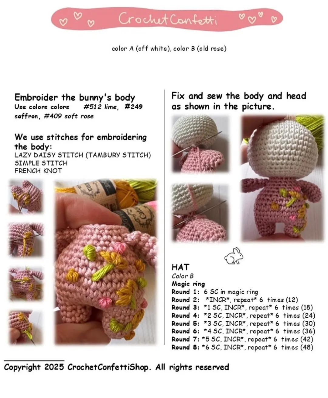 bunny hat doll