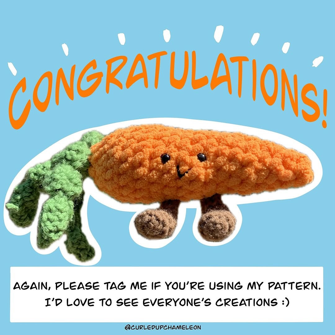 carol the carrot free crochet pattern