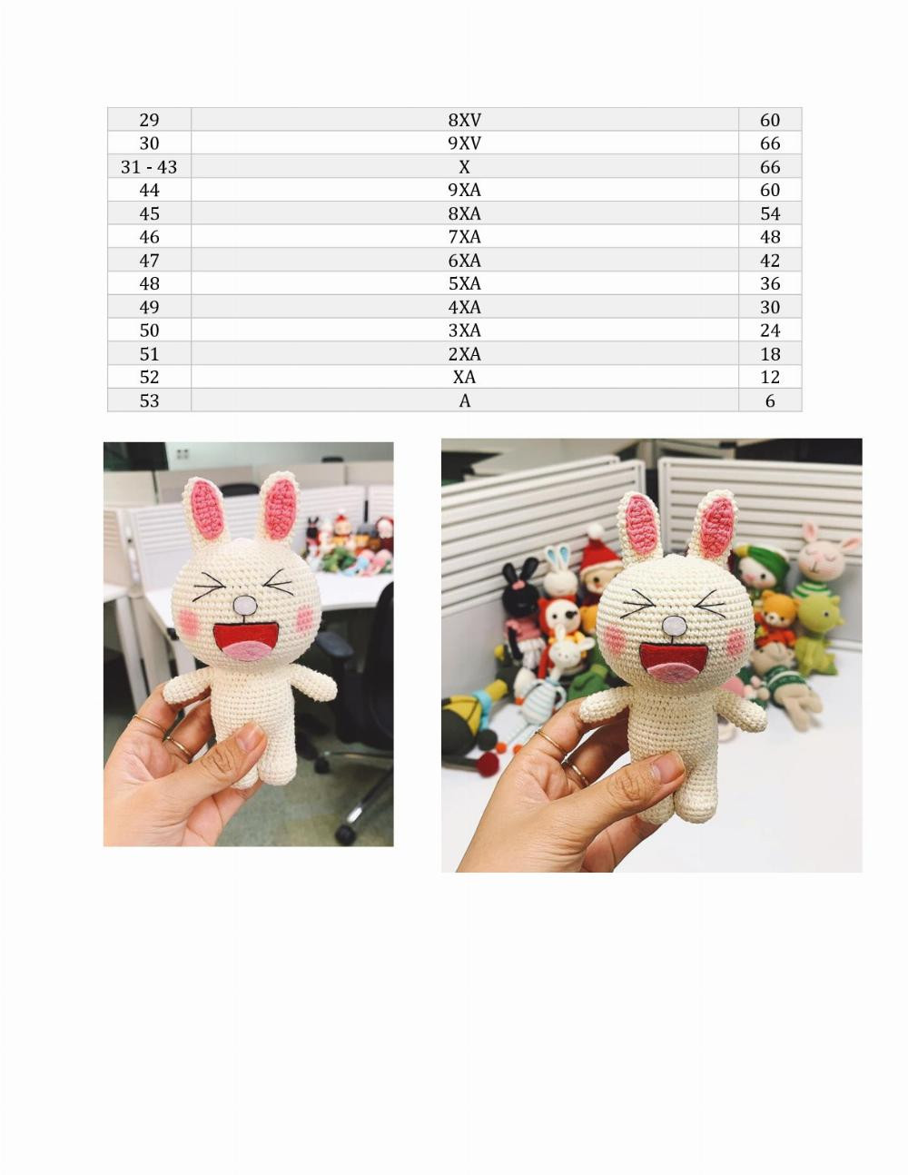 chart móc brown cony