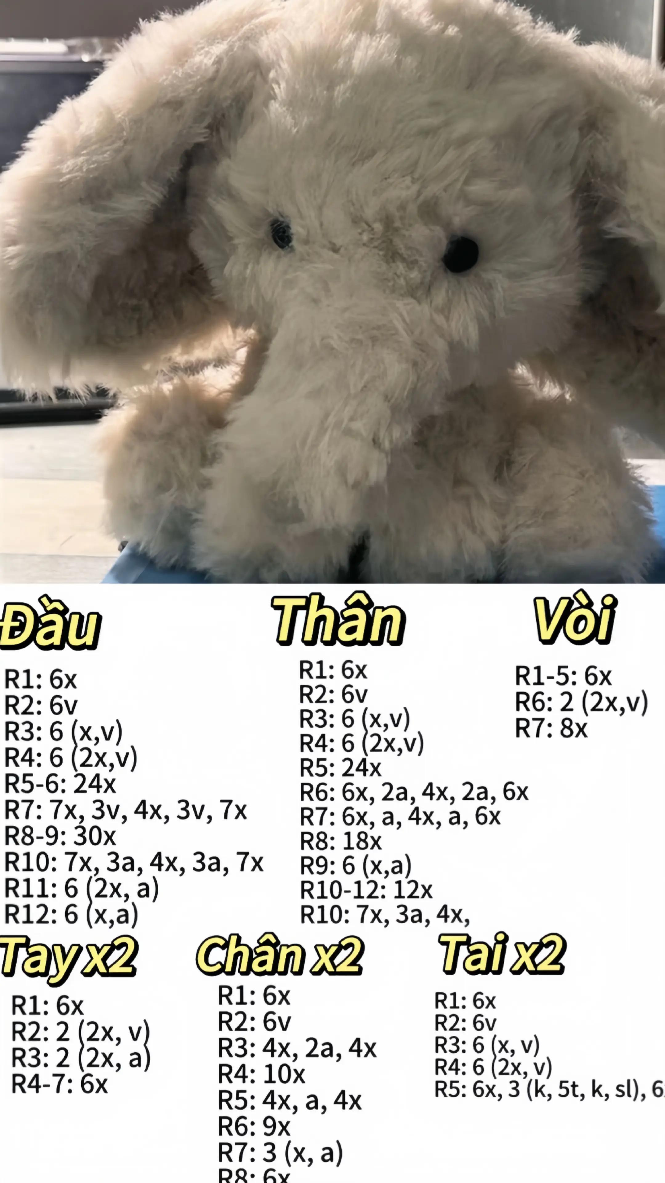 chart móc voi xinh