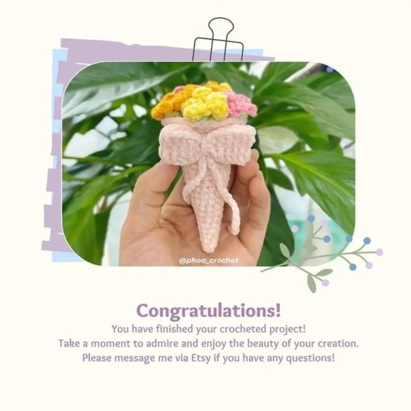 crochet bouquet pattern