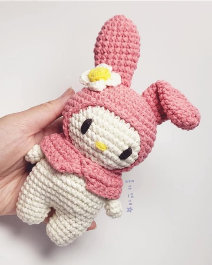 crochet pattern kuromi, my melody