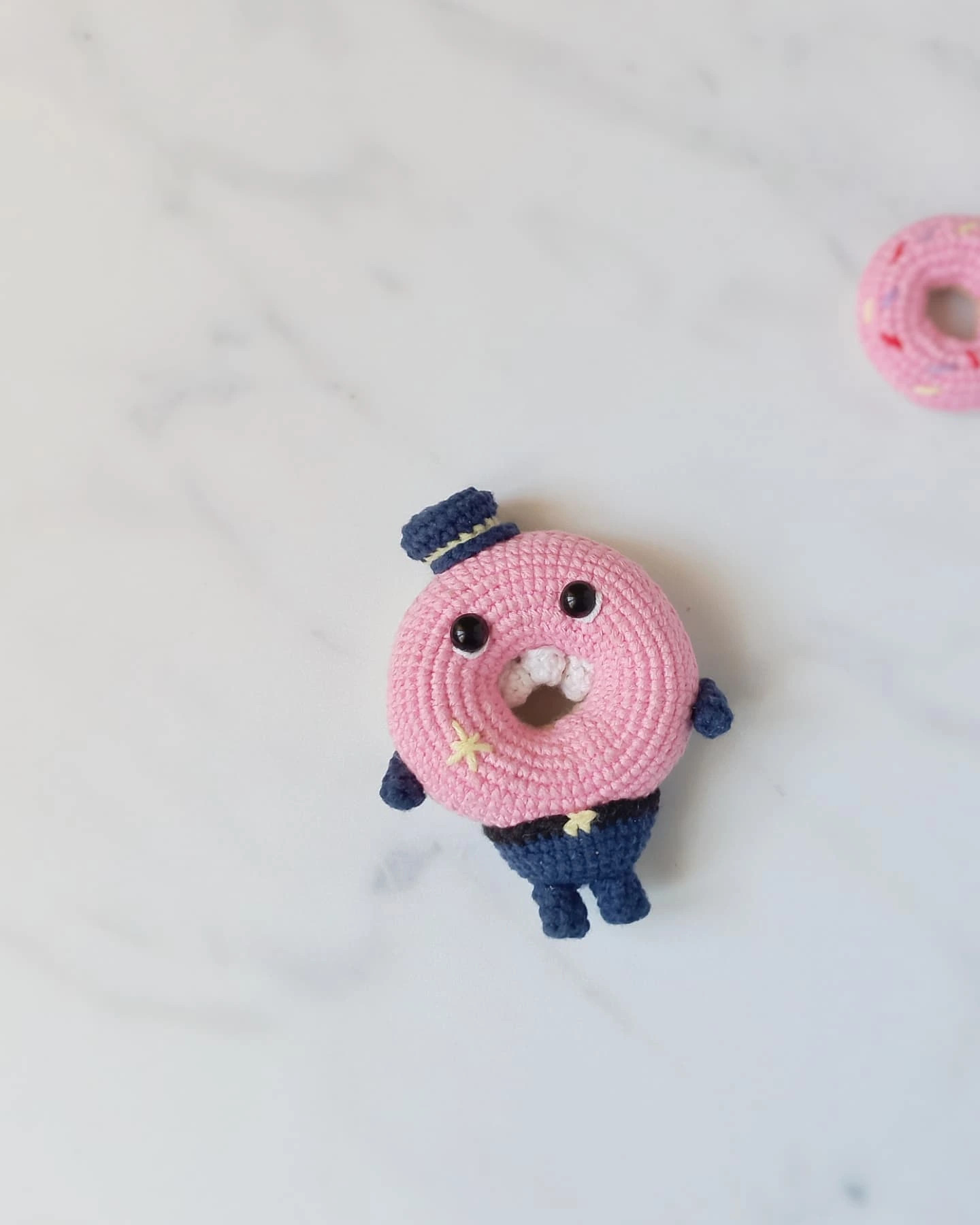 Donut sheriff is April's free pattern !! Did you get the pattern ?