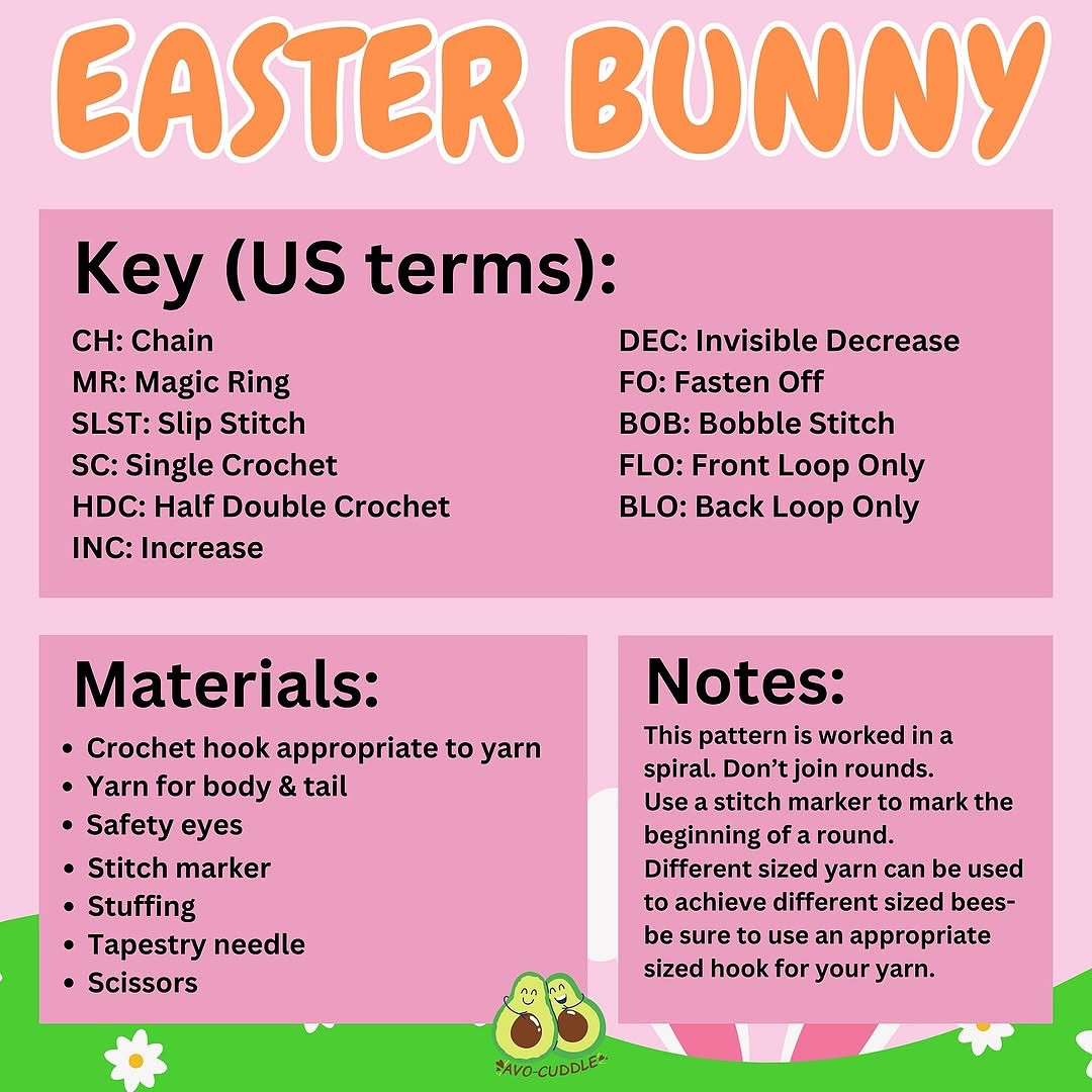 easter bunny free pattern amigurumi