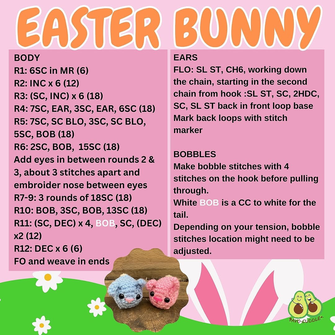 easter bunny free pattern amigurumi