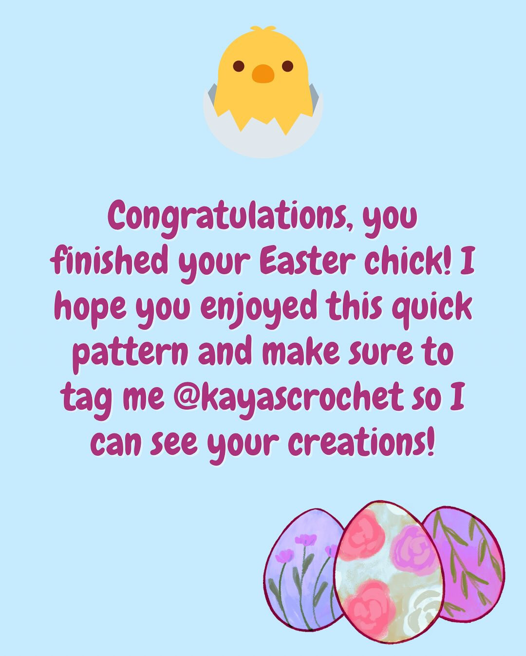 easter chick pattern