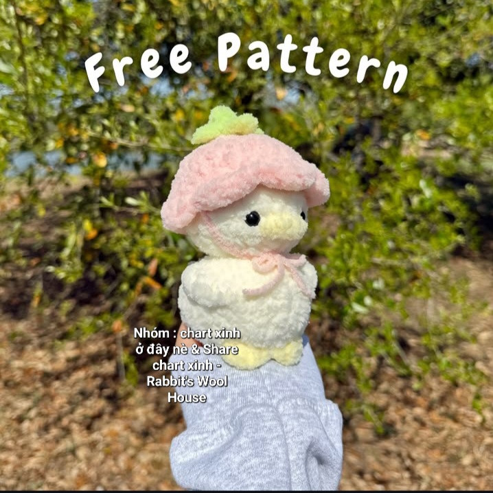 flower duckling crochet pattern