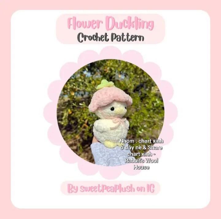 flower duckling crochet pattern