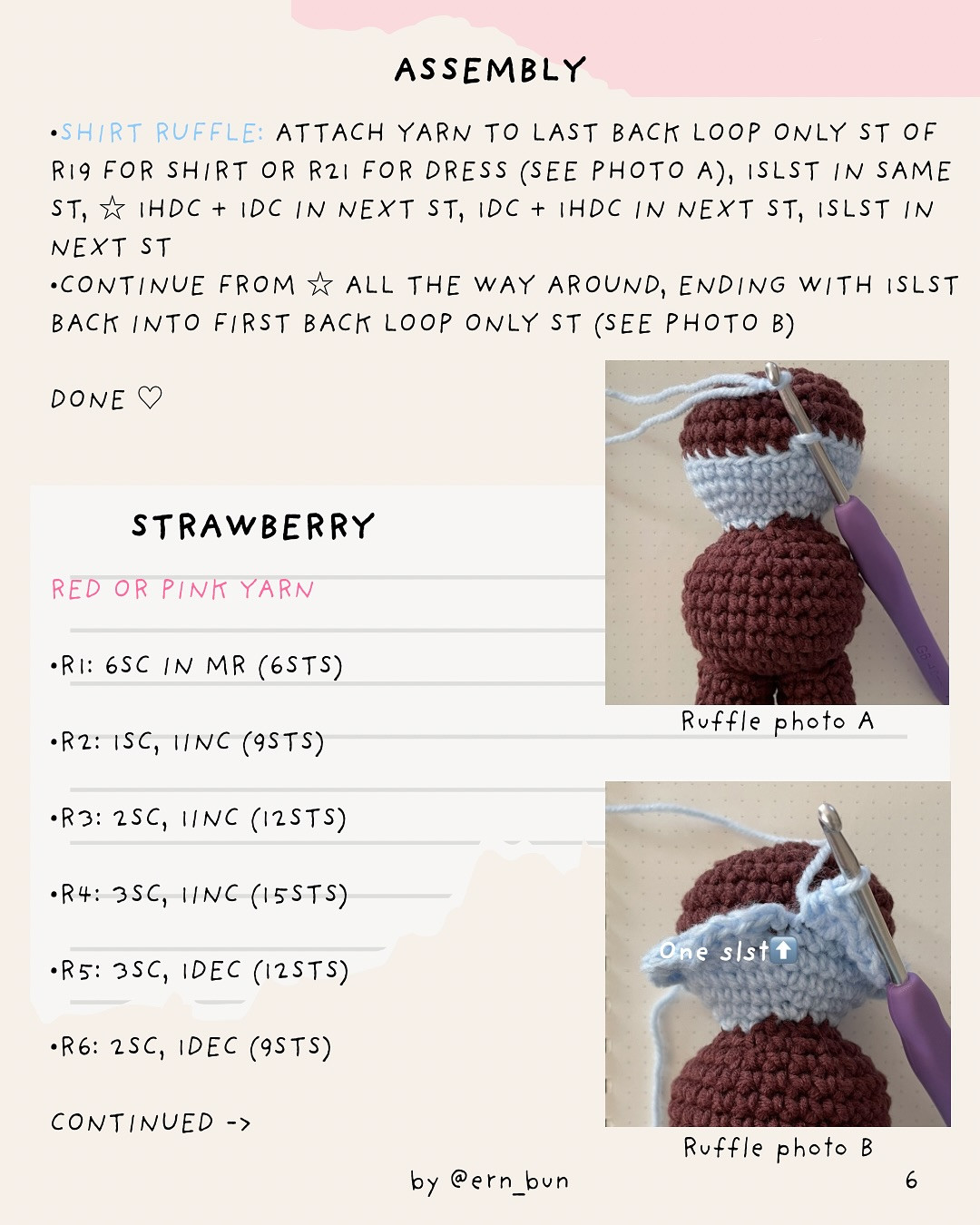 Free crochet pattern for Little Miffy🐰🎀🍨₊˚⊹♡