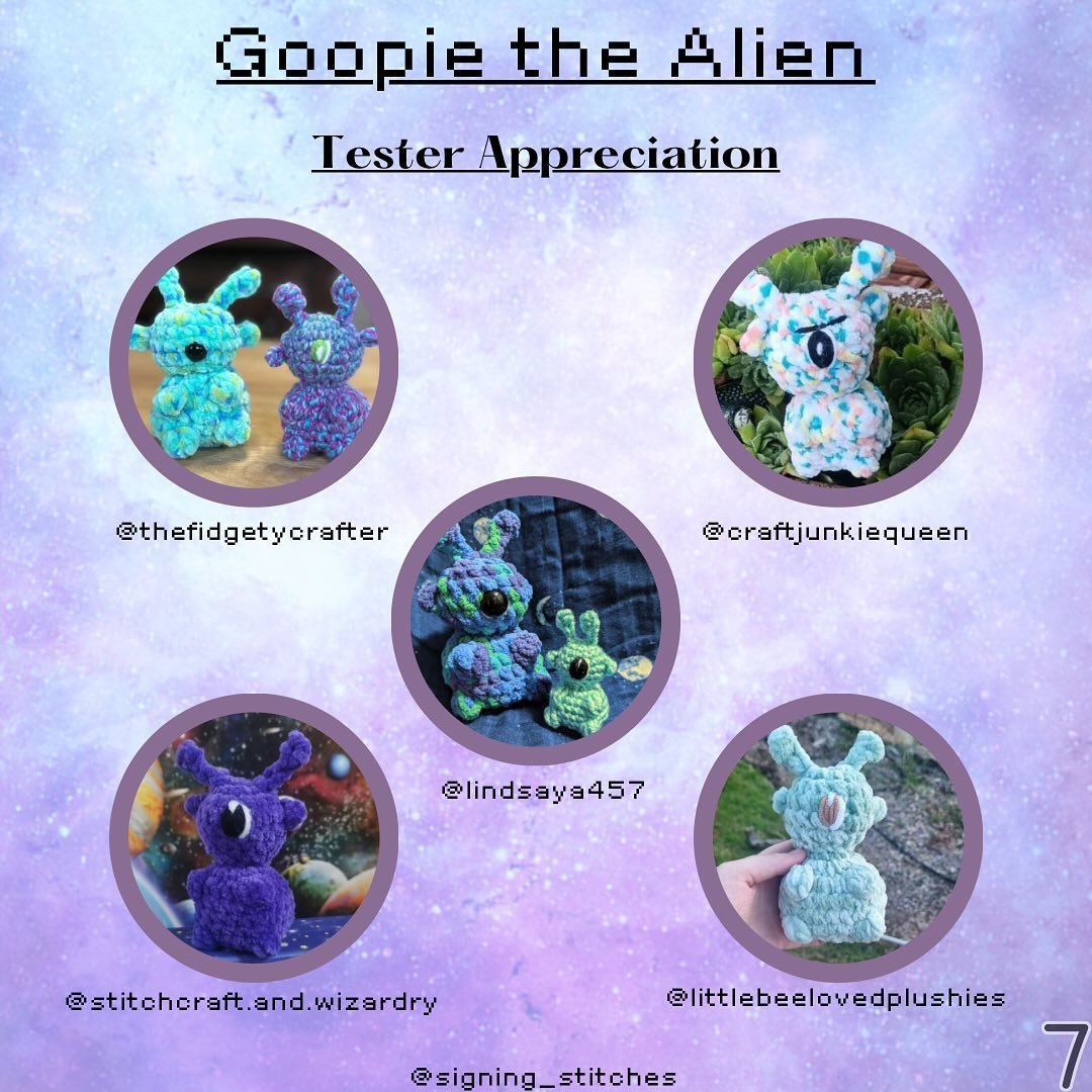 FREE Goopie the Alien Pattern