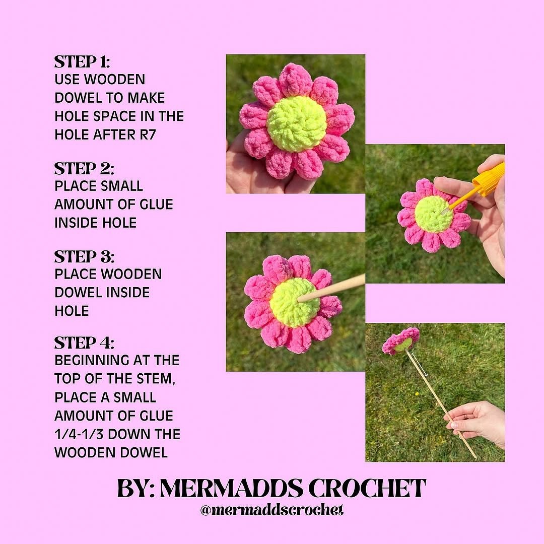 free no sew flower pattern