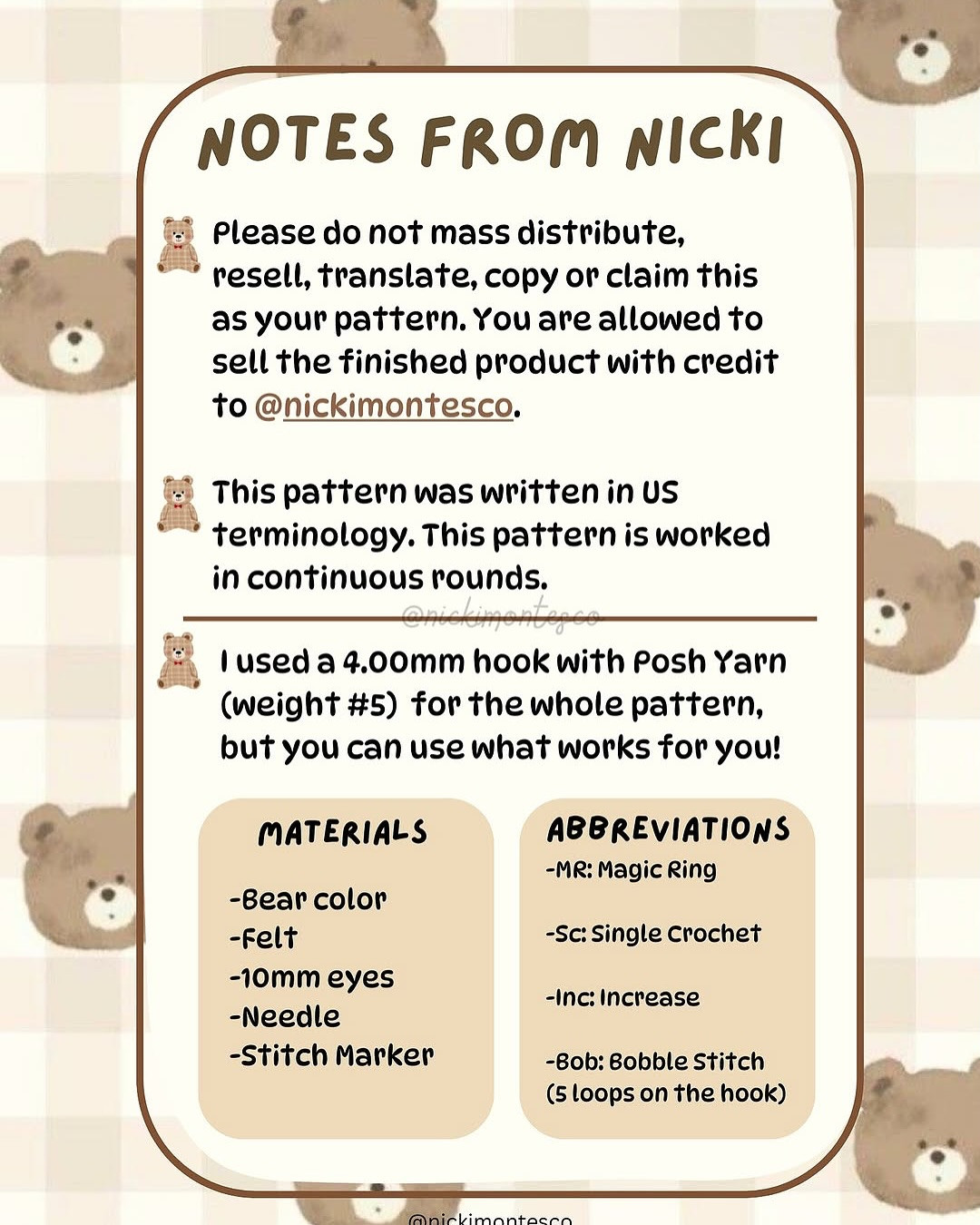 free pattern 20 min make