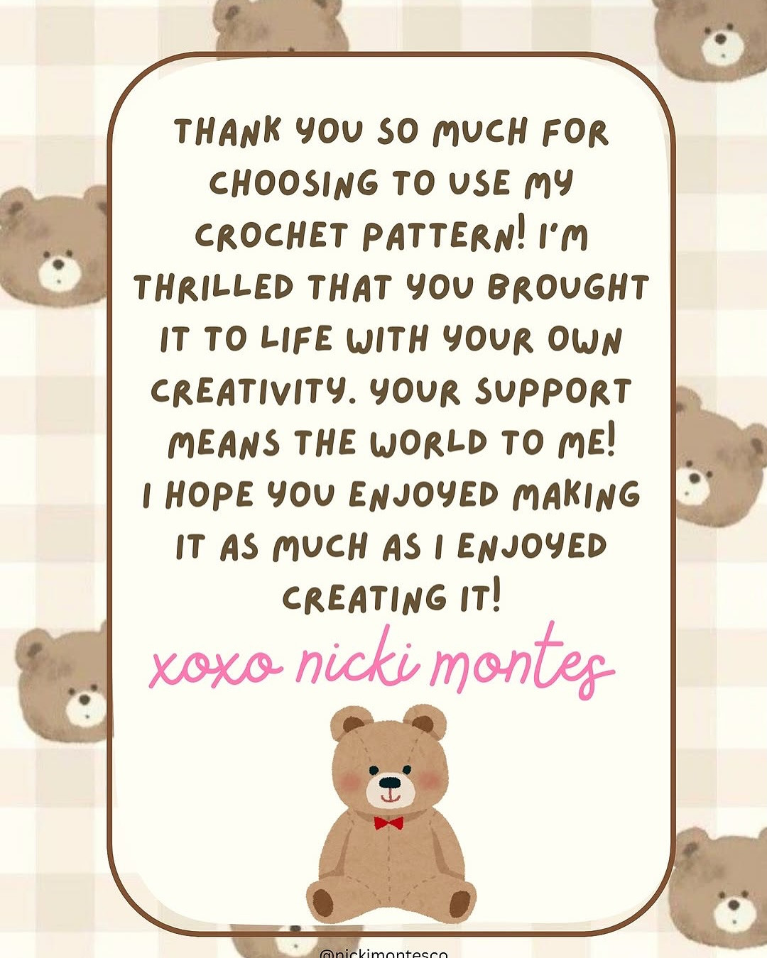 free pattern 20 min make