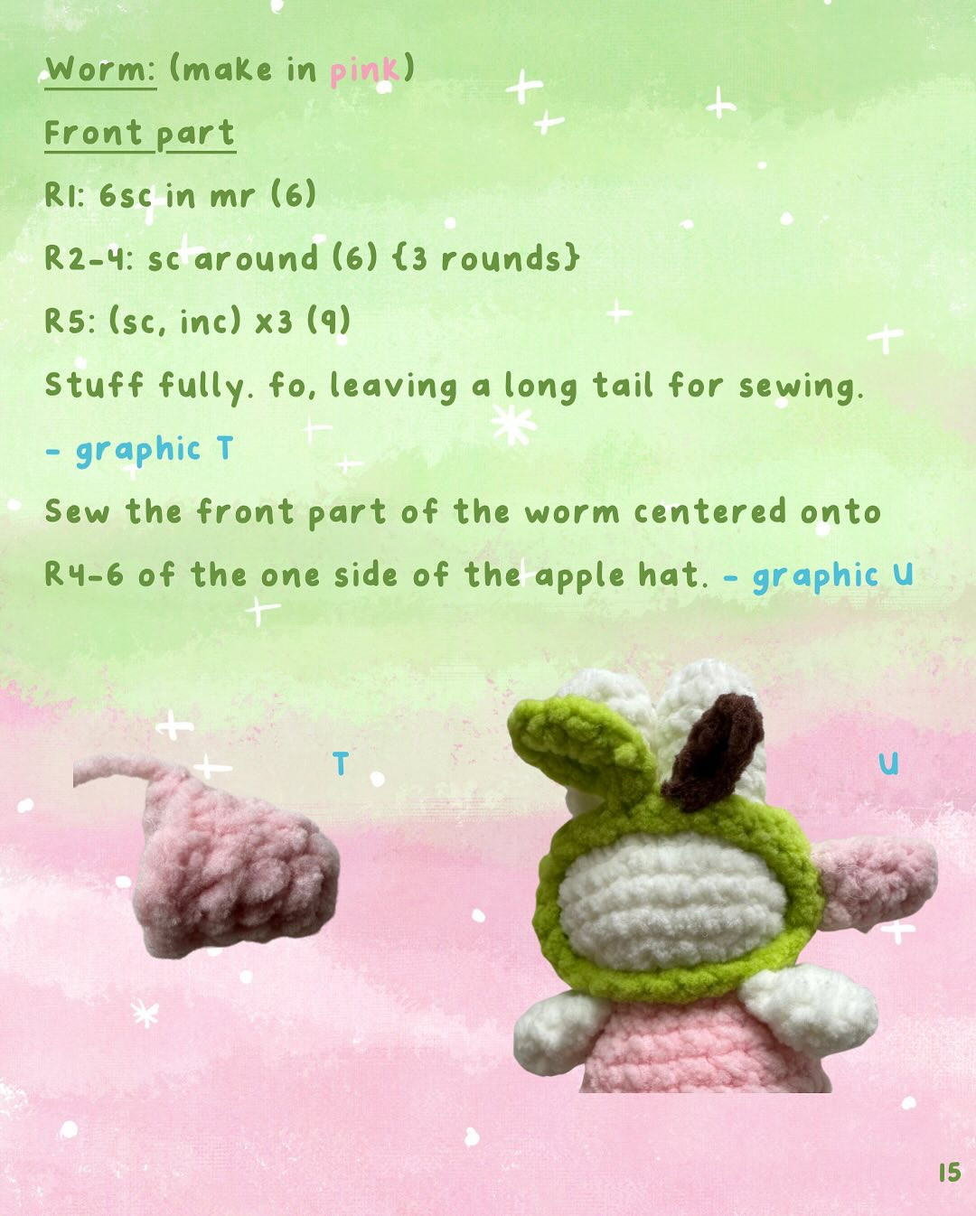free pattern apple miffy