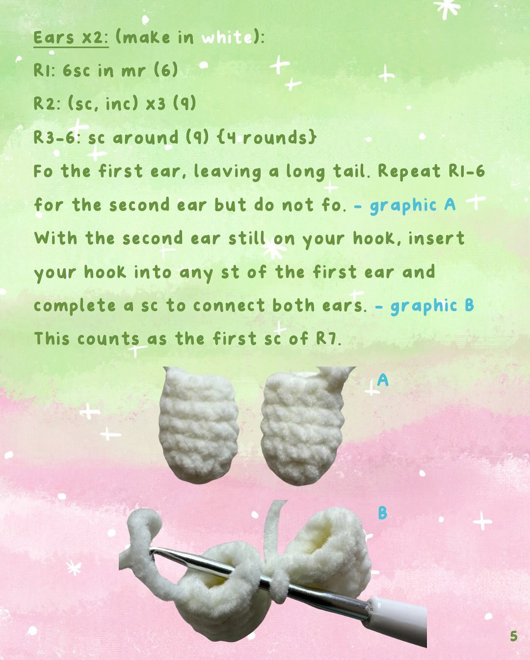 free pattern apple miffy