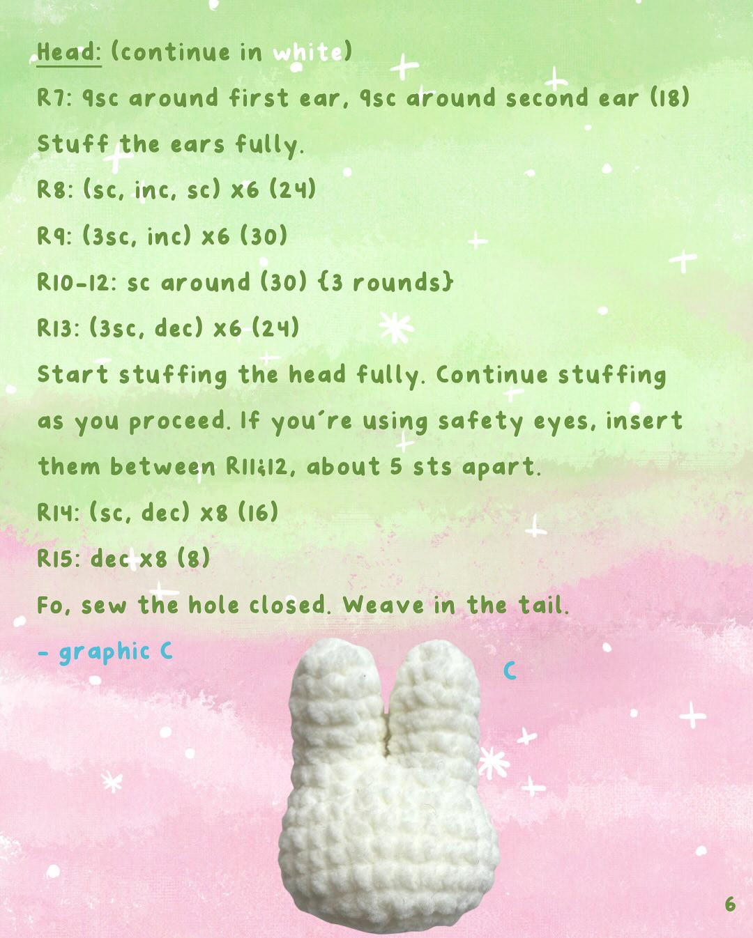 free pattern apple miffy