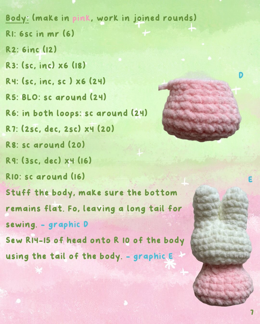 free pattern apple miffy