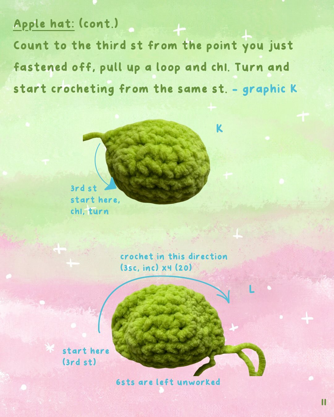 free pattern apple miffy