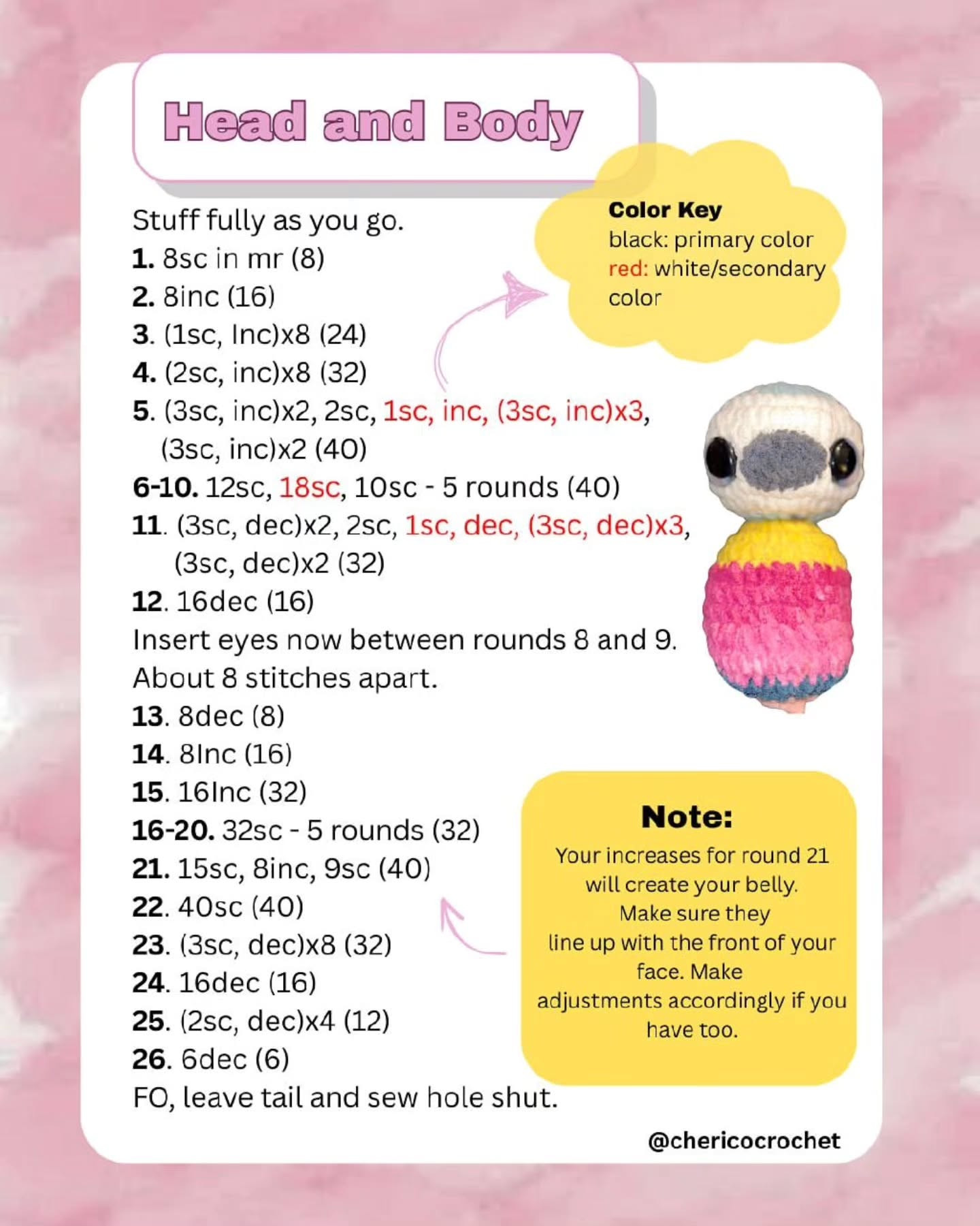 free pattern baby sloth crochet pattern