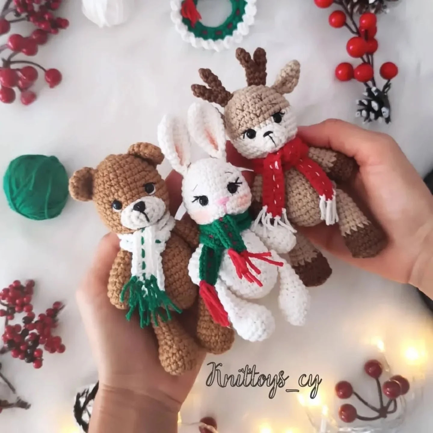 free pattern bunny bear deer